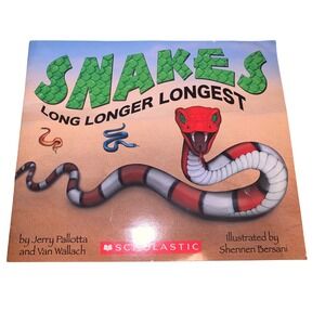 Snakes Long Longer‎ Longest by Jerry Pallotta Childrens Book